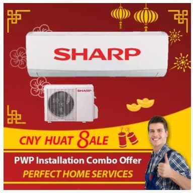 Sharp 1.0HP Air Conditioner - Self Cleaning and Energy Saving