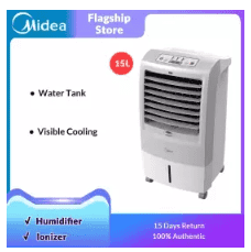 Midea ionizer Air Cooler(15L) with Remote Control - MAC-215F
