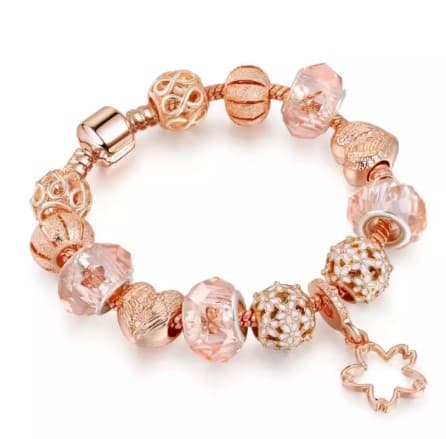 Rose Gold Plated Charm Bracelate