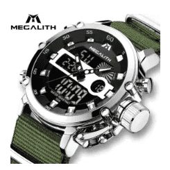 MEGALITH Fashion Men's LED Sport Quartz Watch Men Waterproof Date Military Multifunction Wrist Watches Men Clock Horloges